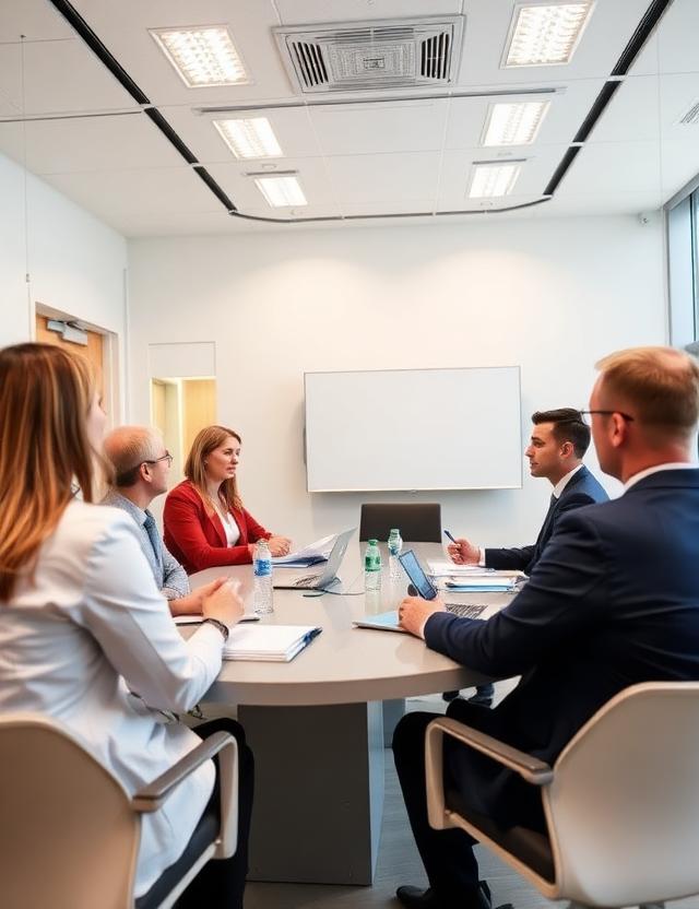 Healthcare decision-makers in a meeting
